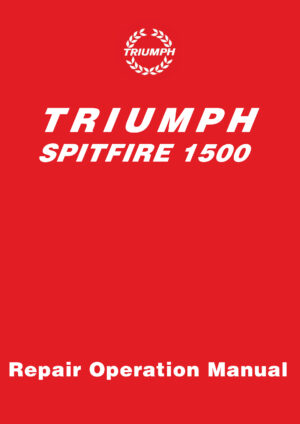 Triumph Spitfire 1500 Repair Operation Manual