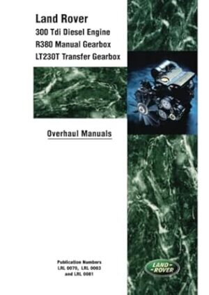 Land Rover 300 TDI Diesel Engine O/Haul Man