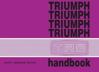 Triumph TR6 Owners Handbook (Us 72)