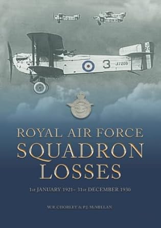 Royal Airforce Squadron Losses 1st January 1921- 31st December 1930