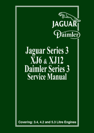 Jaguar XJ6/XJ12 Sr 3 Service Manual