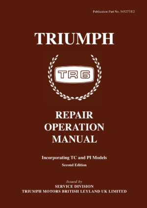 Triumph TR6 Repair Operation Man
