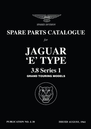 Jaguar E-Type 3.8 Parts Catalogue