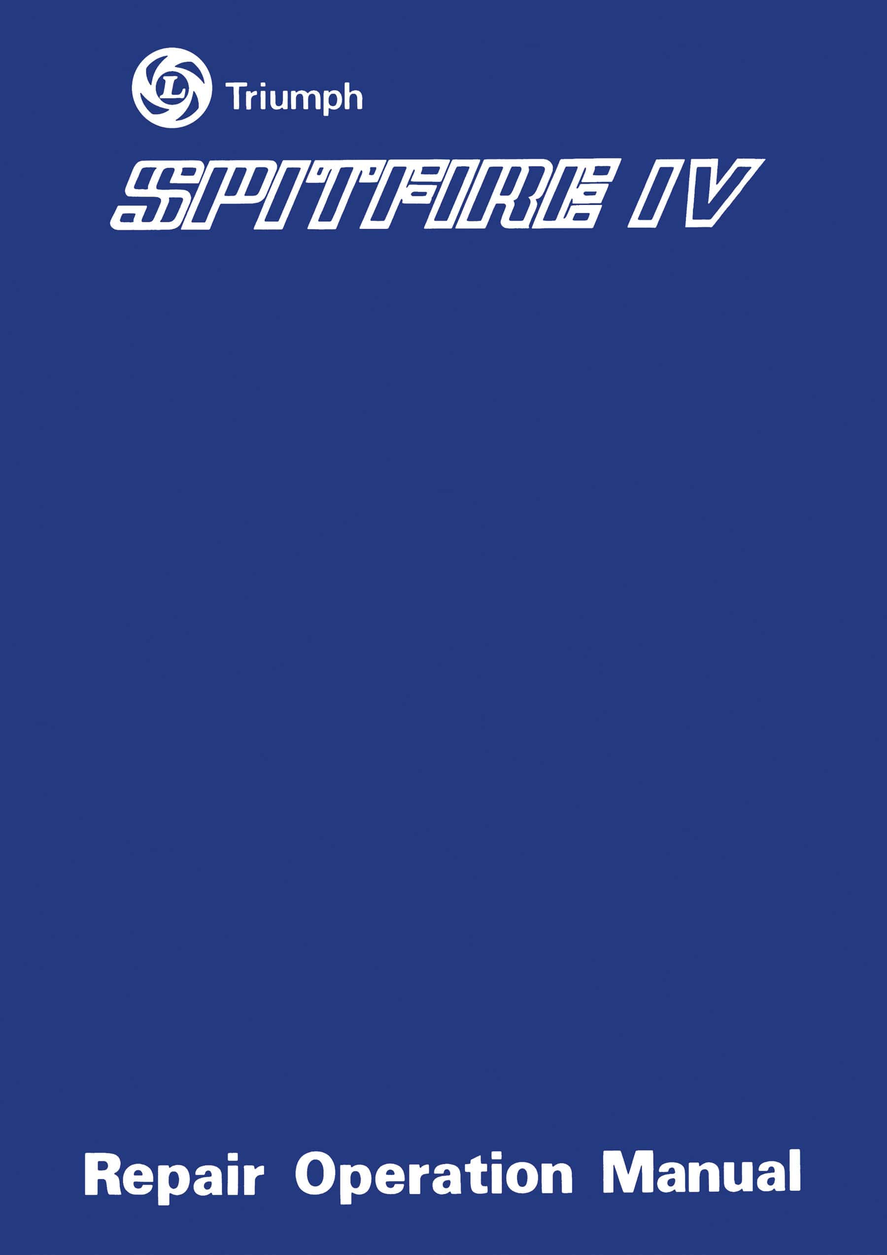 Triumph Spitfire IV Repair Operation Manual