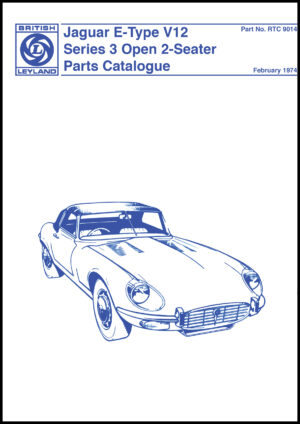 Jaguar E-Type V12 Series 3 Open Parts Catalogue