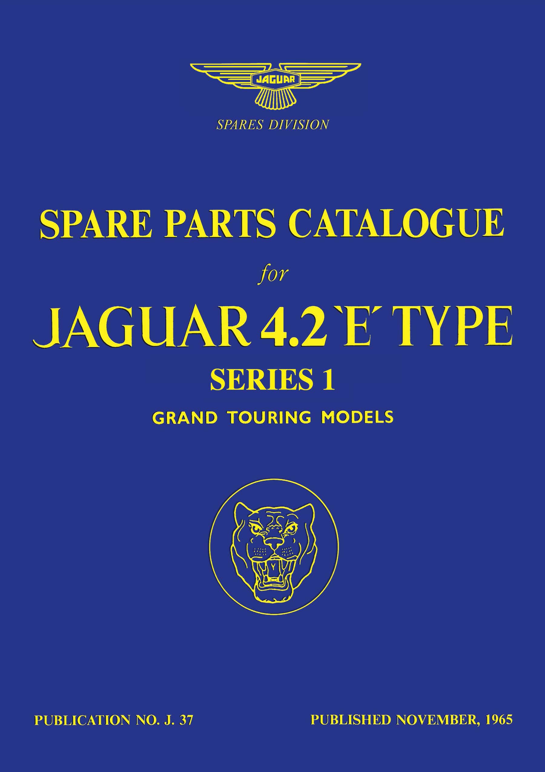 Jaguar E-Type Series 1, 4.2 Ltr Parts Catalogue
