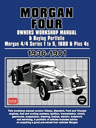 Morgan Four Owners Manual and Buying Portfolio 36-8