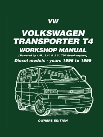 VW Transporter T4 Diesel Wme 1996-1999