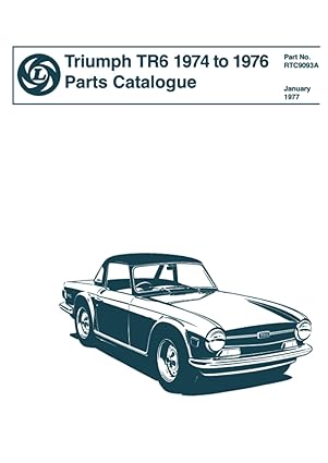 Triumph TR6 1974-1976 Parts Catalogue