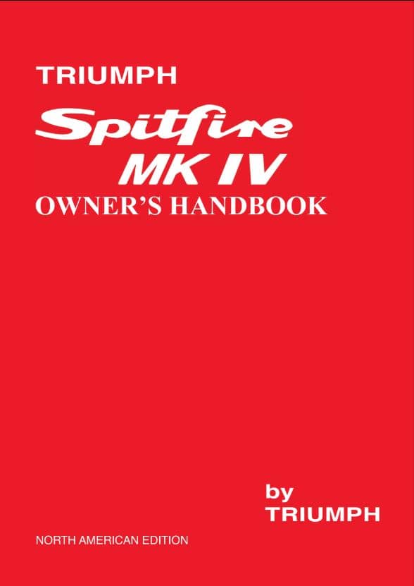 Triumph Mk 4 Owners Handbook US edition