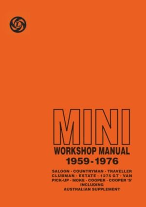 Mini Workshop Manual With Aust Supplement