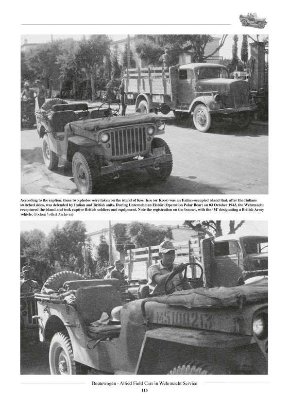 Beutewagen. Allied Field Cars in Wehrmacht Service (Pre-Order Arriving September ) Limited Edition only 700 copies will be printed !!! - Image 4