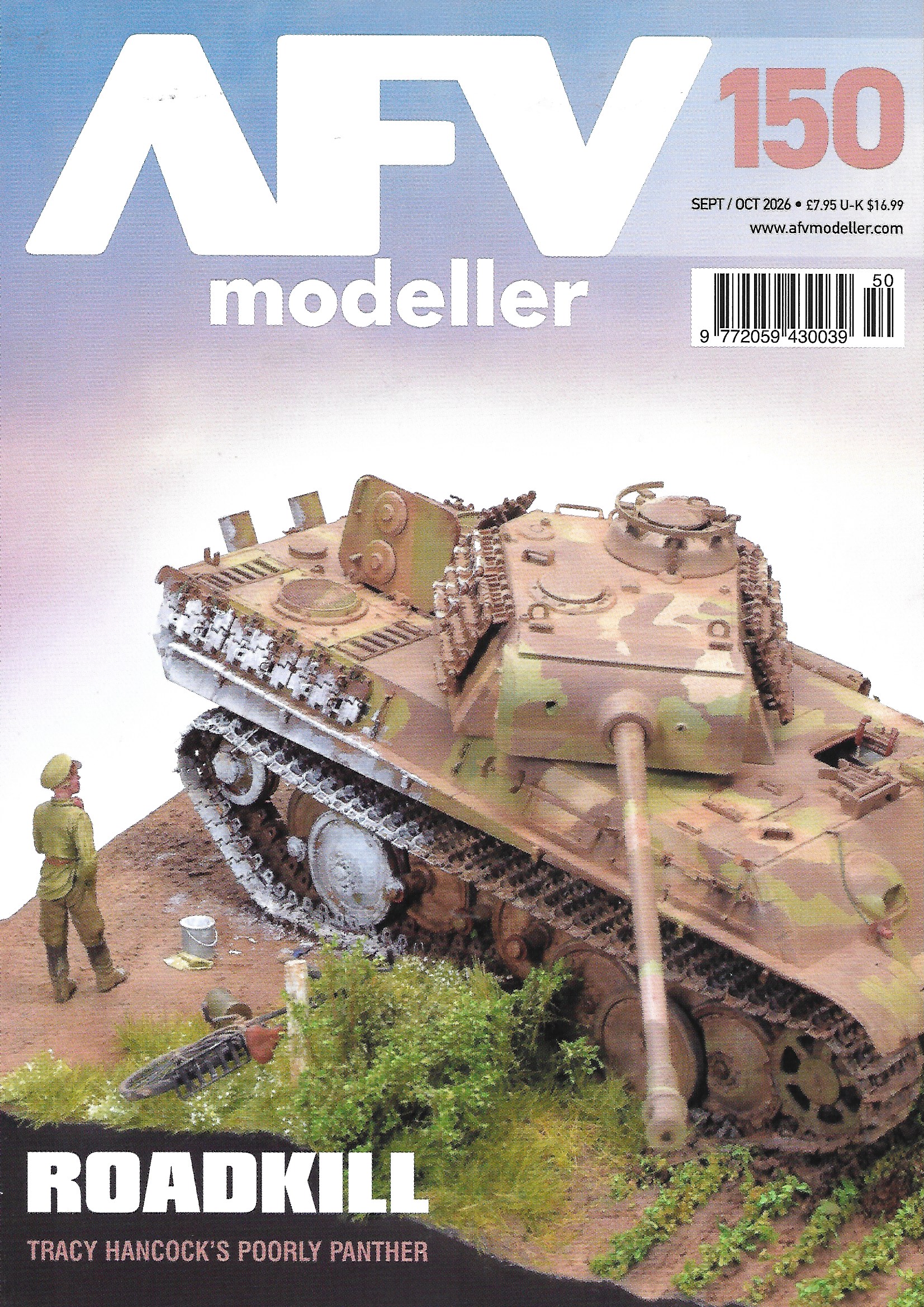 AFV Modeller 150. Roadkill. Tracy Hancock's Poorly Panther