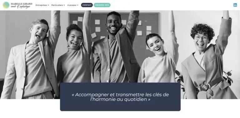 Site I-Girard - Hero page d'accueil