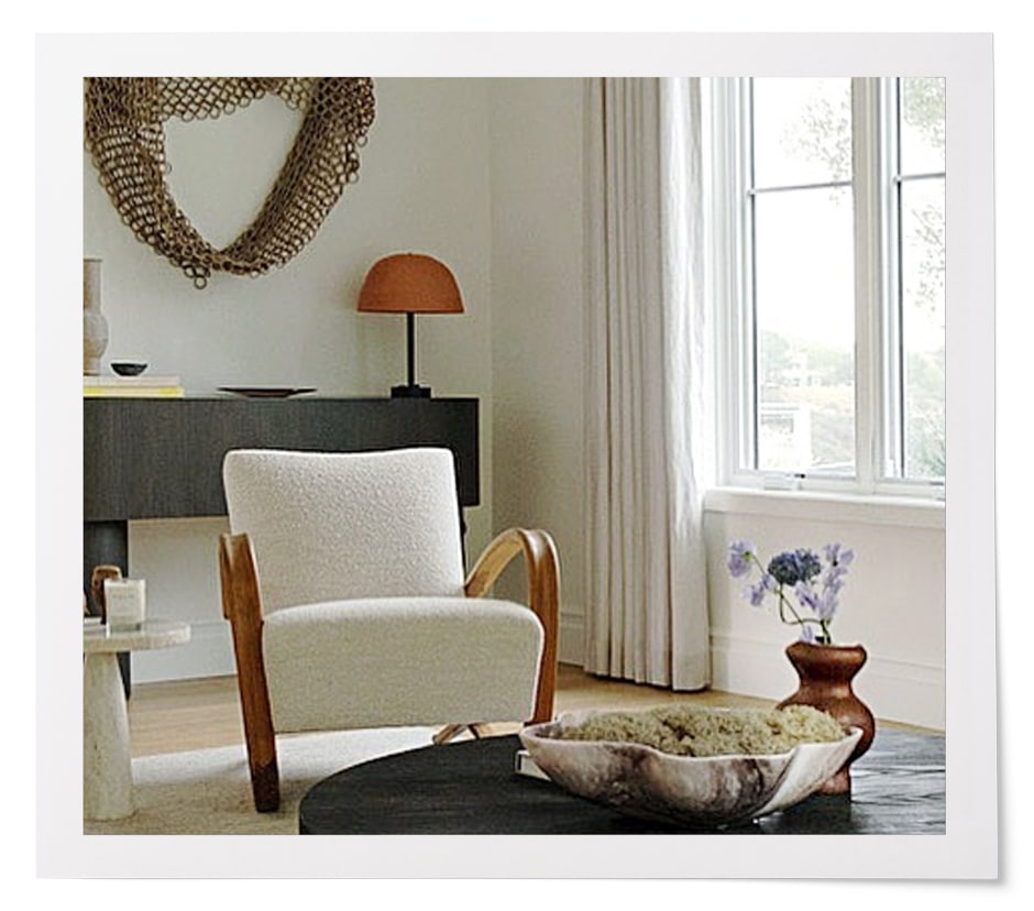 neutral tones California casual living room