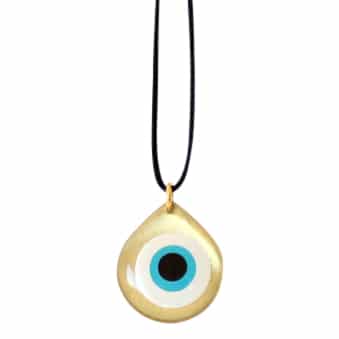 evil eye greek charm necklace