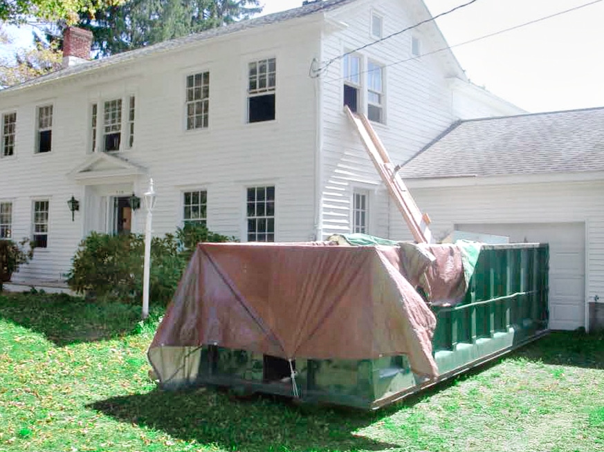 home exterior before renovation