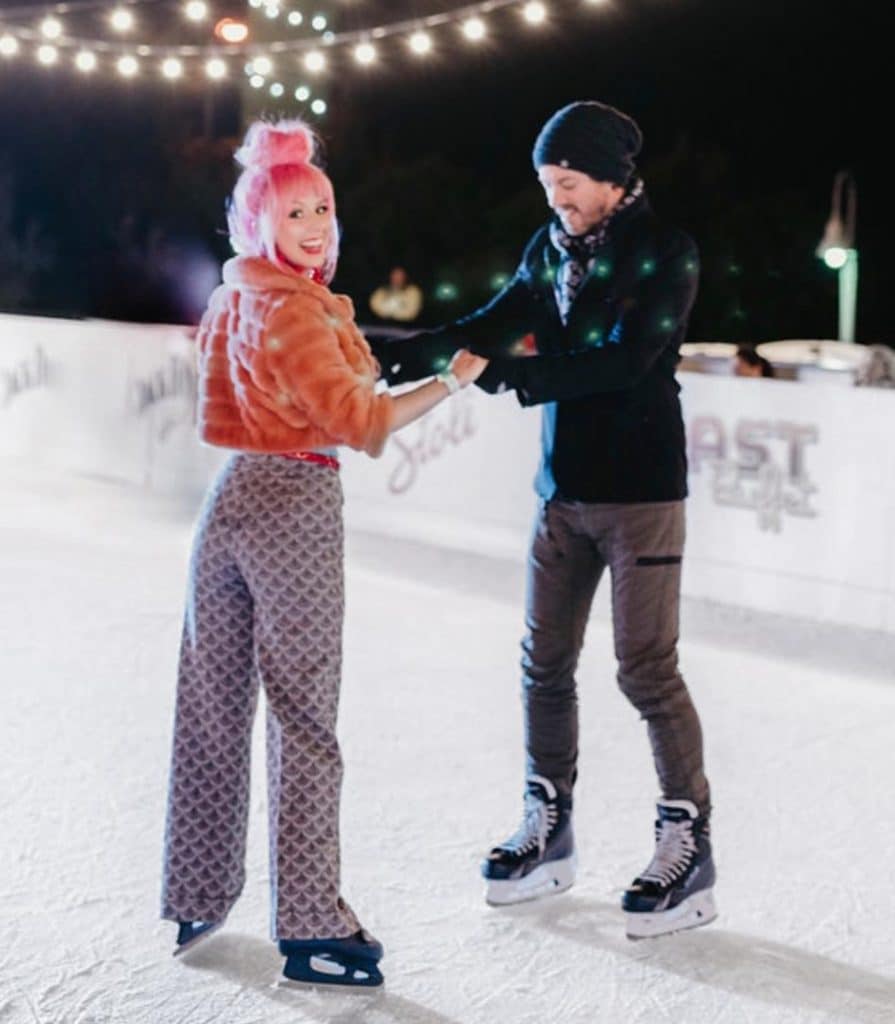 annalee and JD ice skating