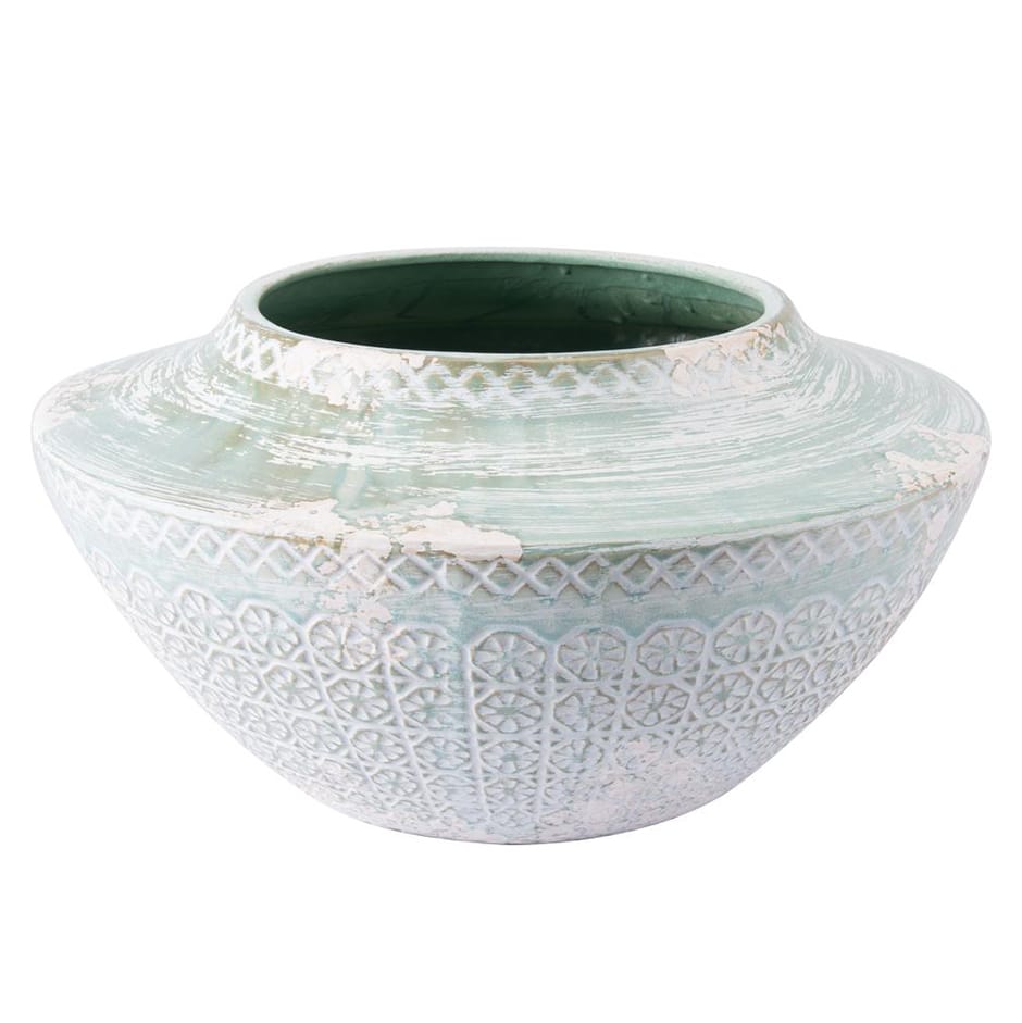 oma planter green and white