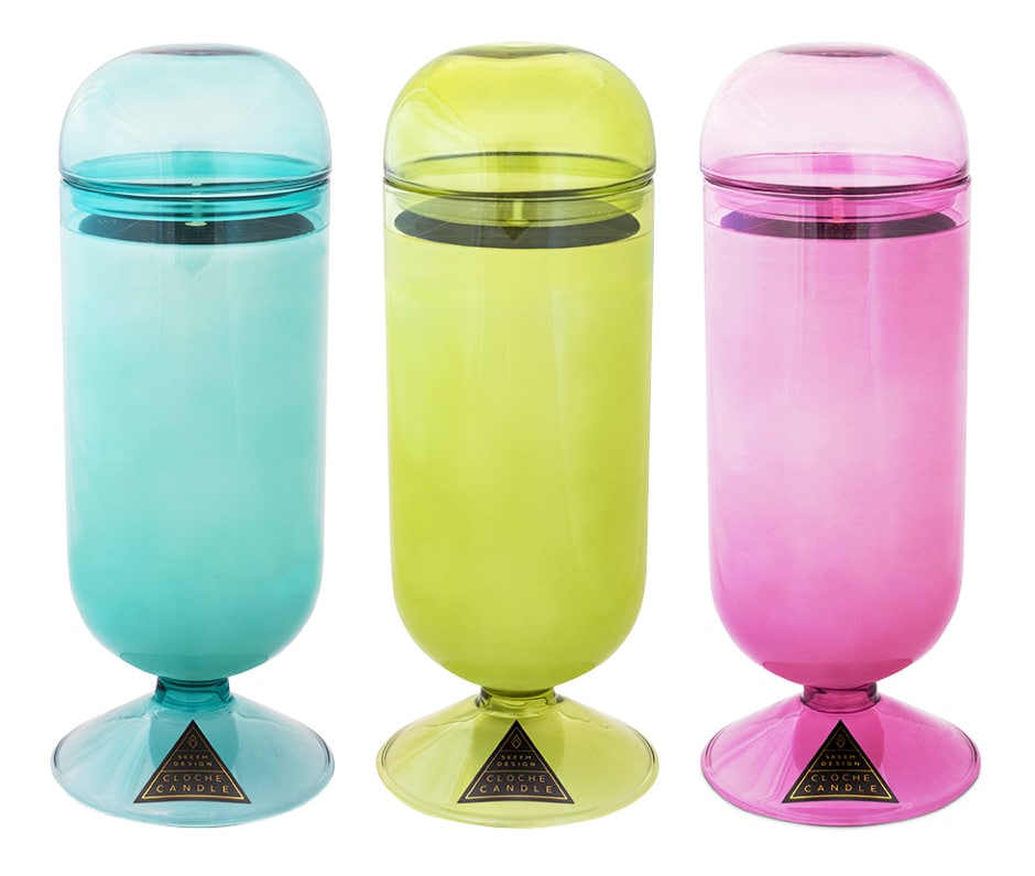 skeem design jasmine & lotus cloche candles