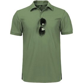Green polo shirt
