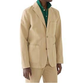 Tan chino suit jacket