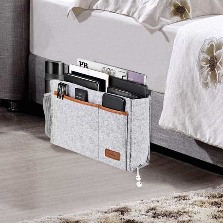 bedroom organization caddy