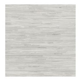 Textured gray wallpaper with horizontal lines in a subtle pattern