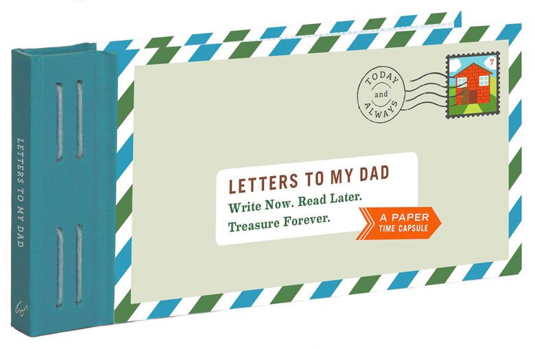 "Letters to My Dad" paper time capsule book for writing and saving memories