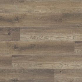 Wood-look flooring with natural grain patterns in medium brown tones
