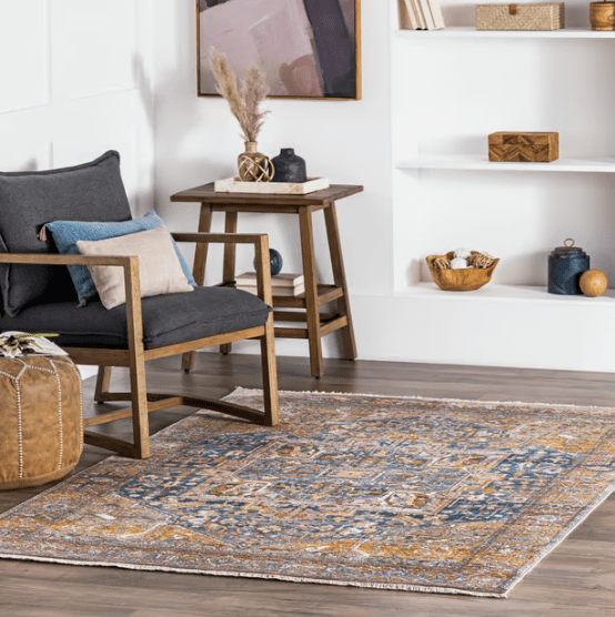 Rugs USA Rust Fringed Medallion Area Rug
