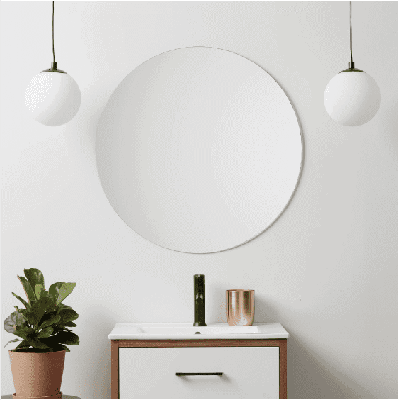 Orren Ellis Round Wall Mirror