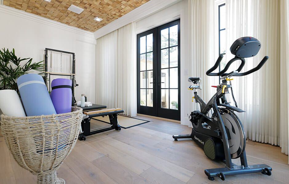 Gym interior: weight machines, cardio equipment