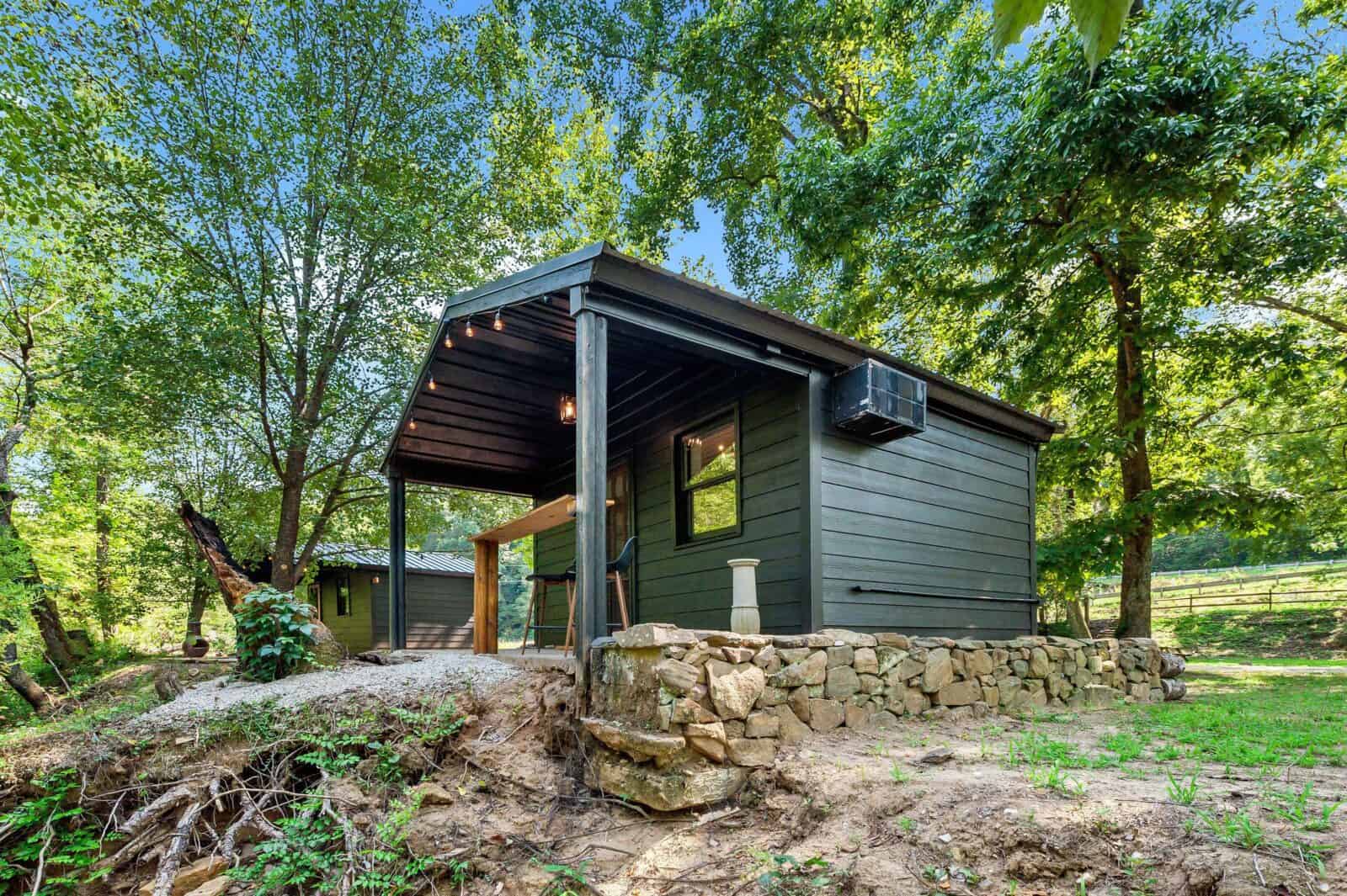 Riverfront Glamping Cabin Airbnb Tiny House