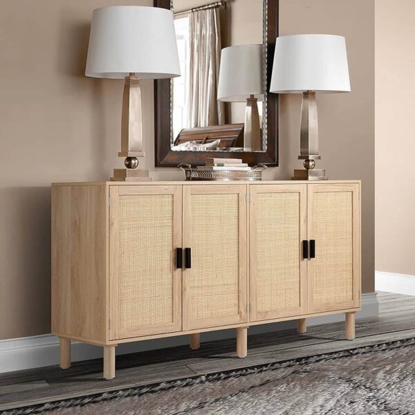 Finnhomy 4 Door Sideboard Buffet Cabinet