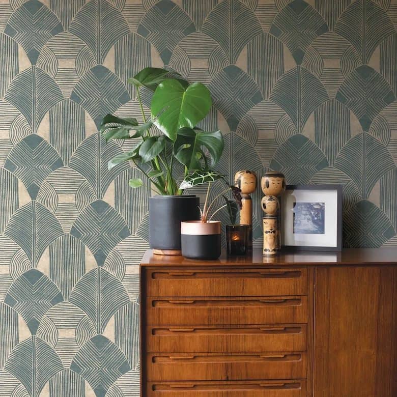 Wayfair Scott Living Teal Westport Roll Wallpaper