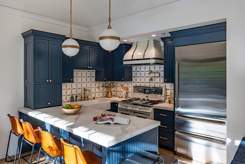 The kitchen in jonathan and zooey's guest house