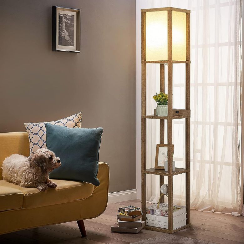 Floor Lamp with shelf