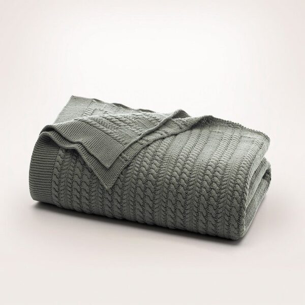 Branch Knit Throw Blanket