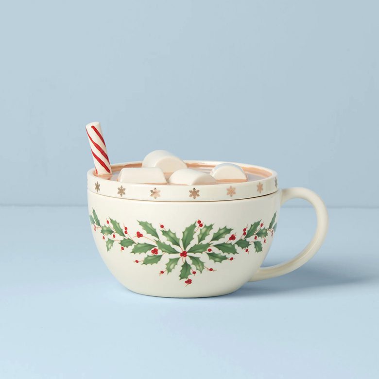 Lenox Holiday Candy Dish Cocoa Mug