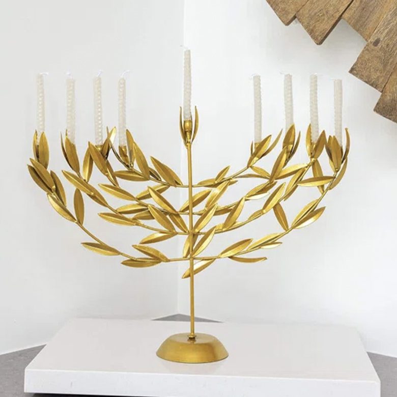 Joss & Main Gold Menorah