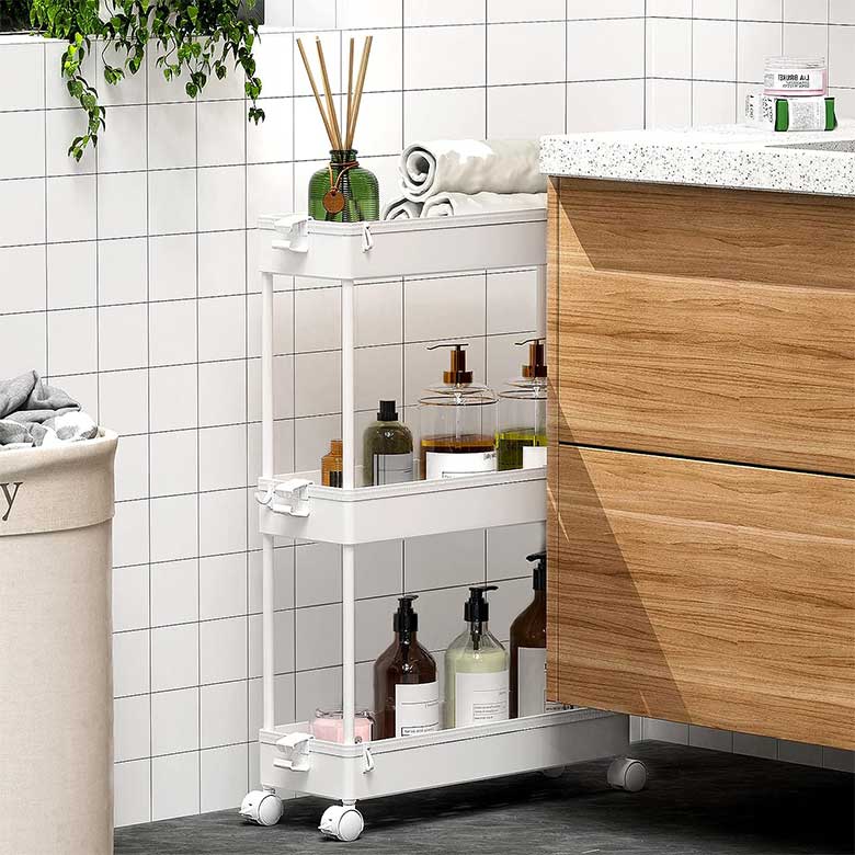 best small bathroom storage organizers