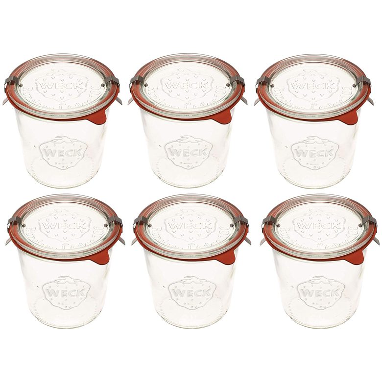 Weck 742 Mold Jar - .5 Liter, Set of 6