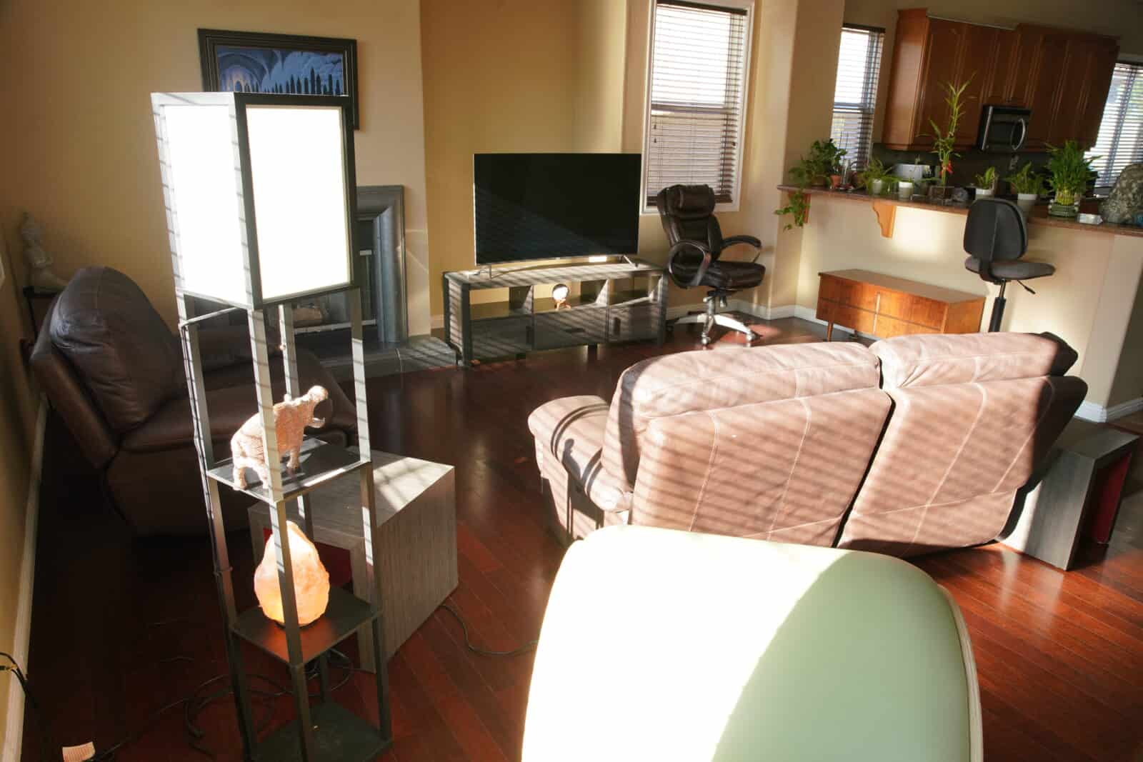 pbfh before home gym living room