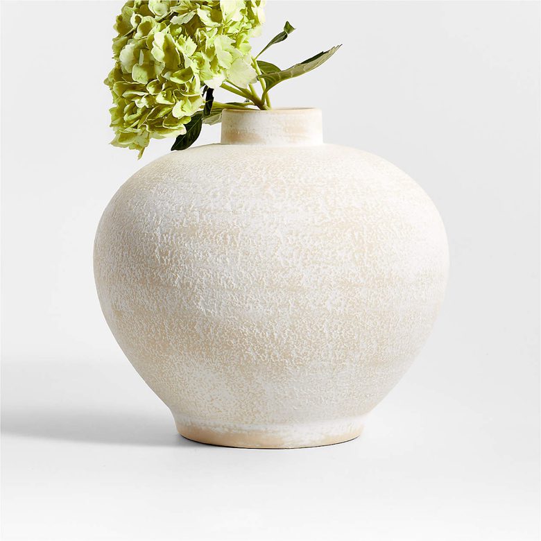 Ophelia Matte Natural Round Vase 10"