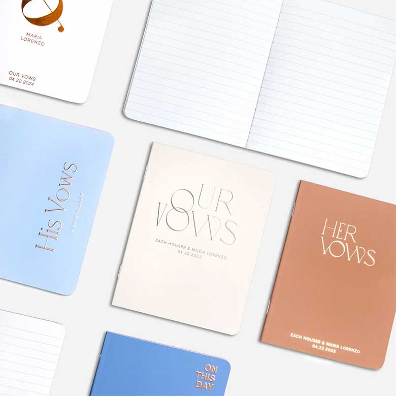 personalized vow book