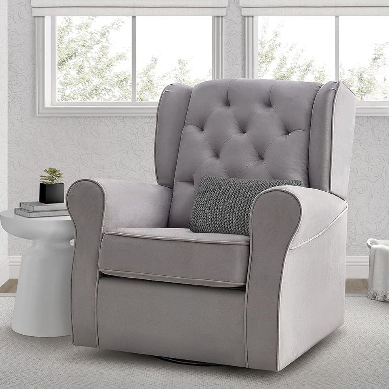 tufted rocker swivel chair