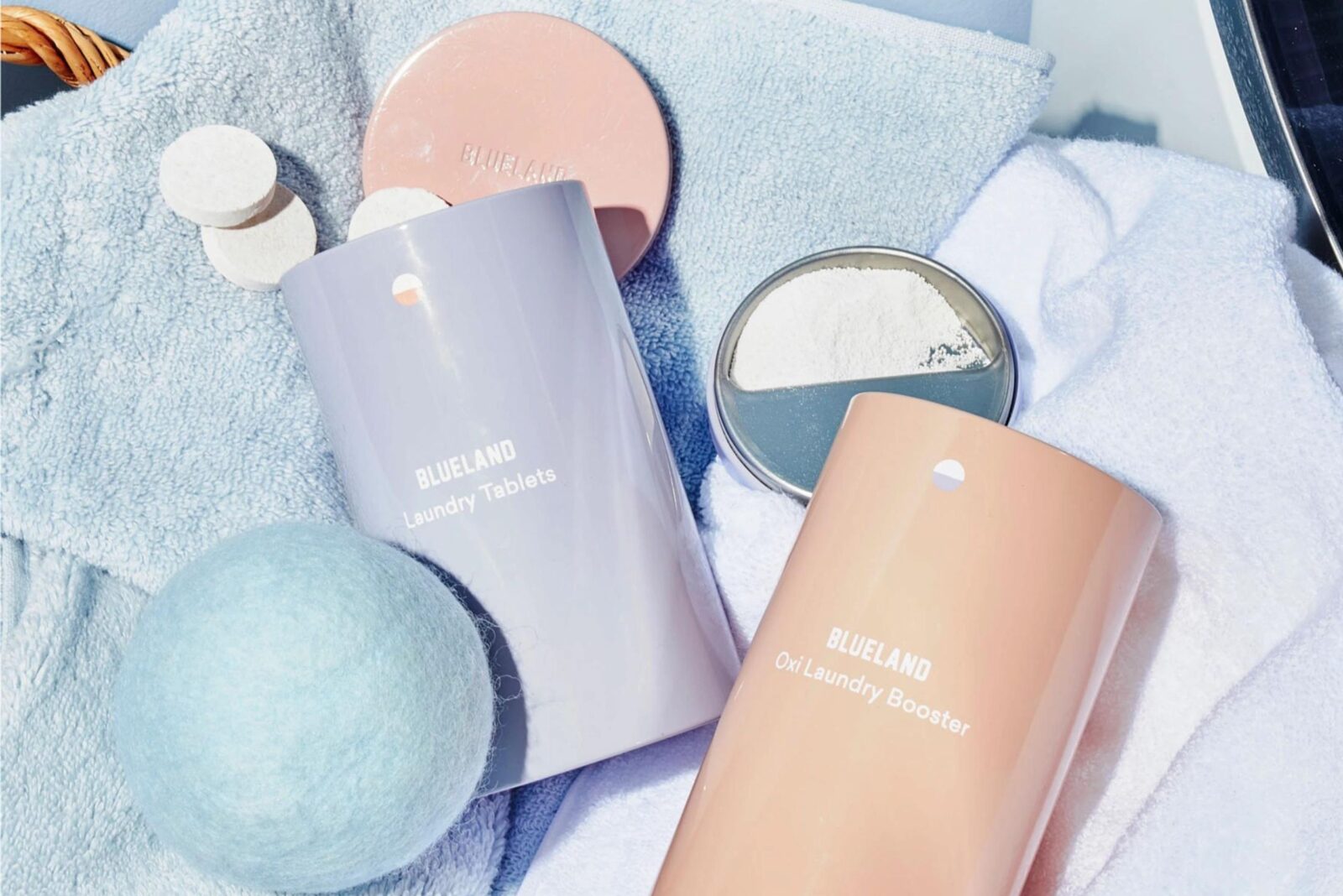 best eco-friendly non-toxic cleaning products, blueland laundry bottles