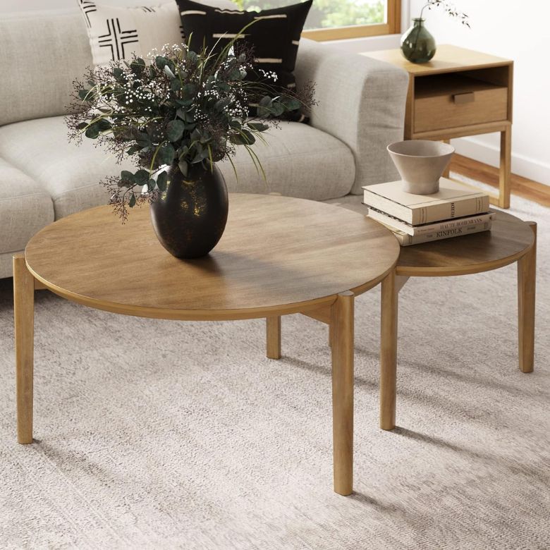 kendall round nesting coffee table