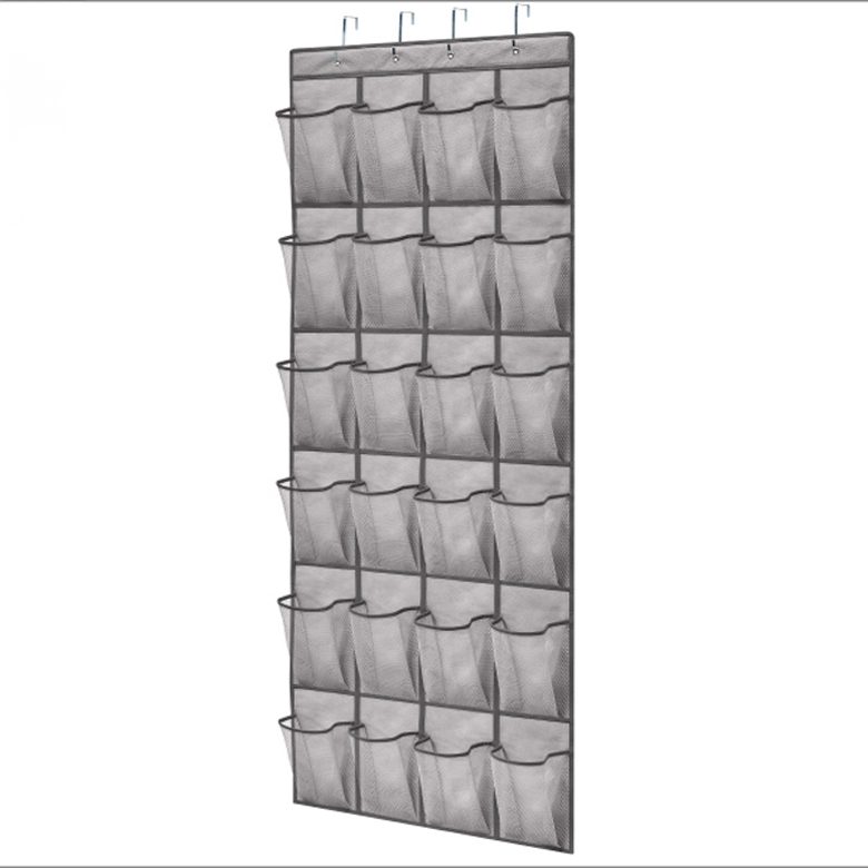 Gorilla Grip Slip Resistant Breathable Space Saving Mesh Large 24 Pocket Shoe Organizer
